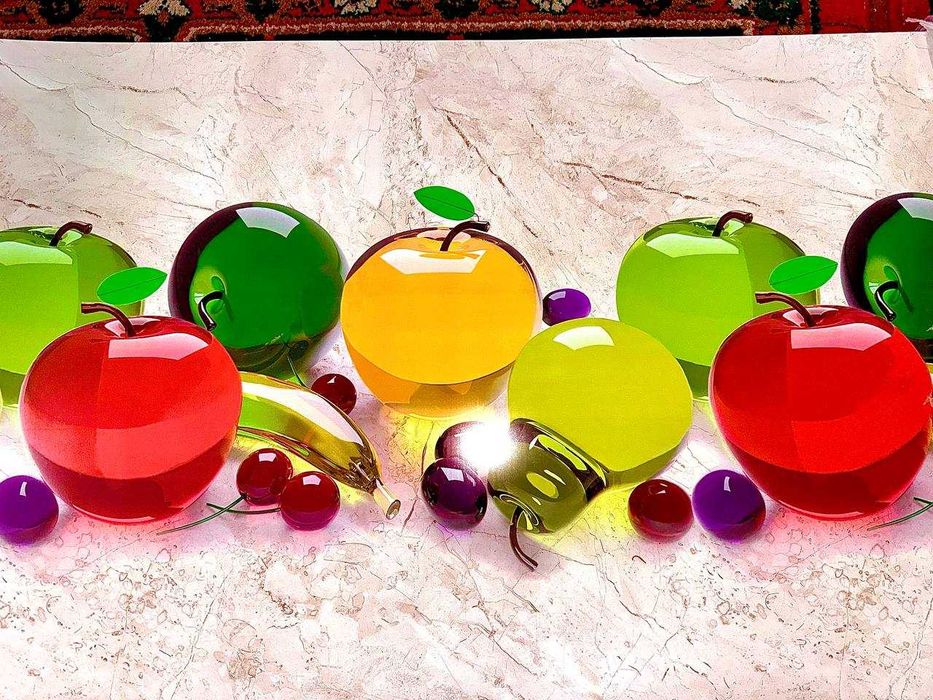 Фартук для кухни,Стеновые панели, ПВХ, Фартук, кухня, Фрукты, Вишня,