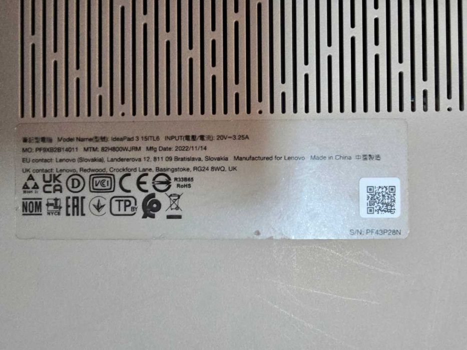Laptop Lenovo IdeaPad 3 15" | Intel i3 Gen 11 | SSD 256GB | Arată Impecabil