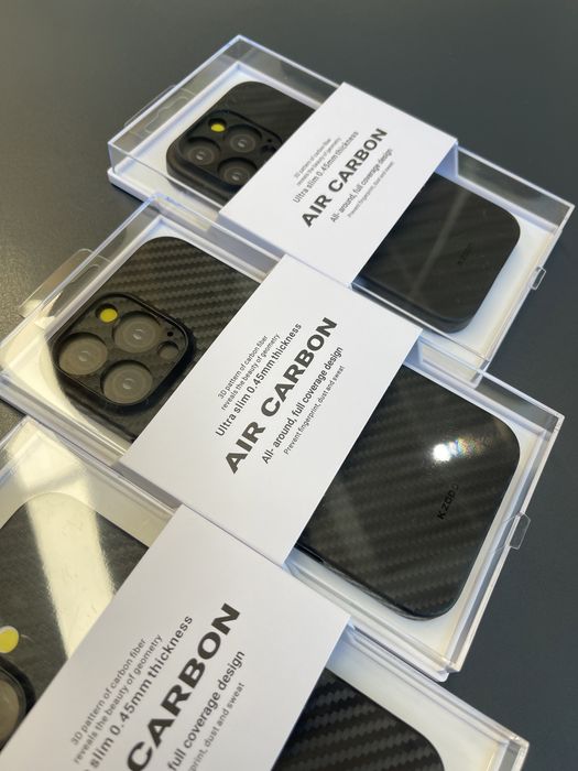 Ултра тънък карбонов кейс iPhone 16 16 Pro 16 Pro Max 16 Plus 15 Pro