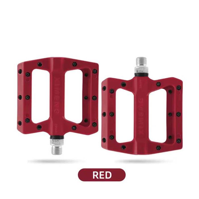 Композитни педали за велосипед, Машинни лагери, Пинове, Плоски, Цветни