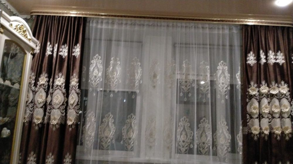 Продам готовый комплект штор +тюль