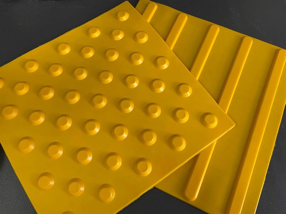 Тактильный плитка ПВХ конус  продольной