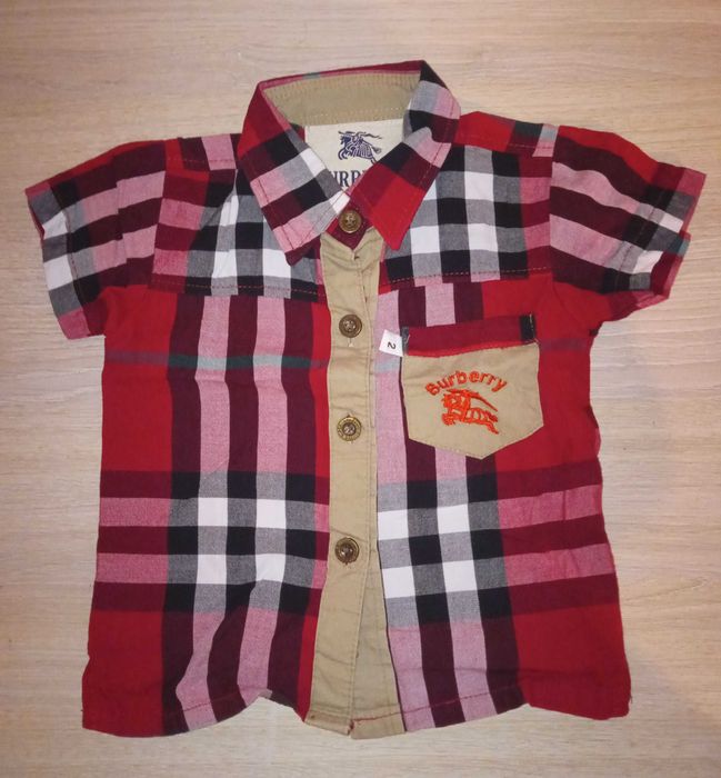 Детска риза  с къс ръкав .