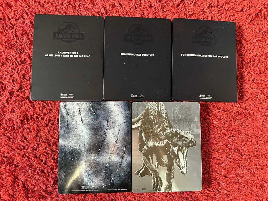 colectia filme Jurassic Park 1-5 4K ULTRA HD + bluray steelbook