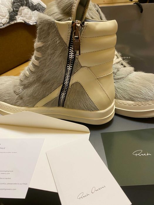 Rick Owens Pony Hair Fur Geobaskets