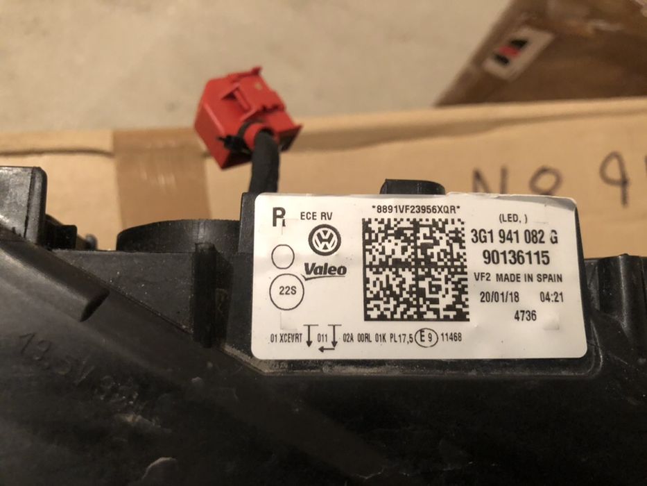 Фар десен за VW PASSAT full led far farove desen pasat пасат