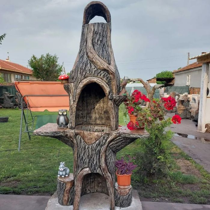 Барбекю от щампован бетон