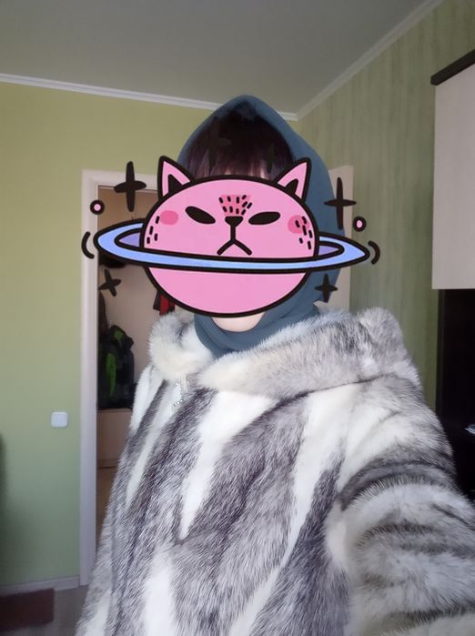 Шуба норка цельная крестовка