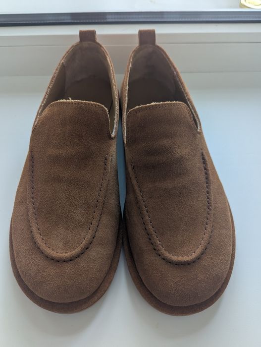 Лоферы из натуральной замши