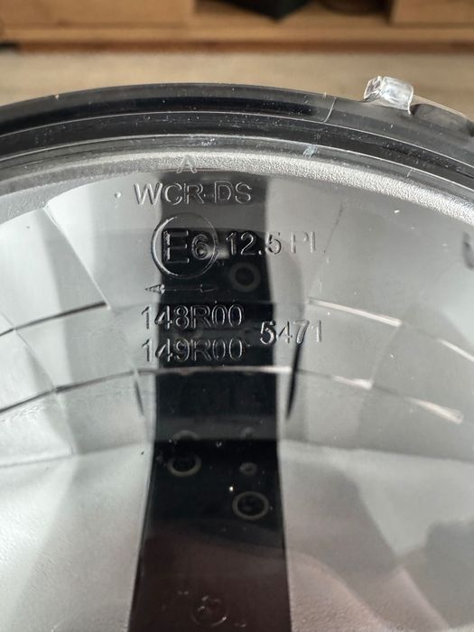 Far moto led 5 3/4", headlight led reflector w-pos