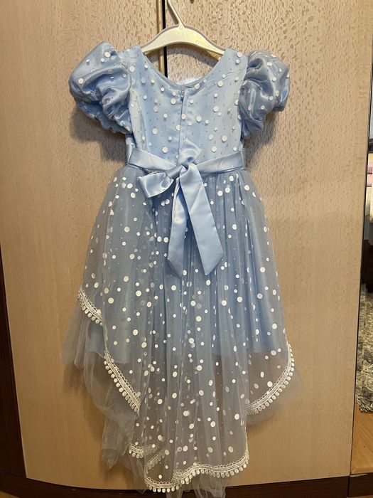 Платье детское голубое