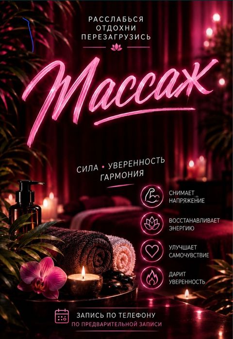 Рослабляюший массаж