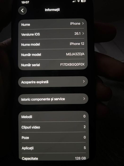 iphone 12 impecabil de vanzare mai multe detali la fel