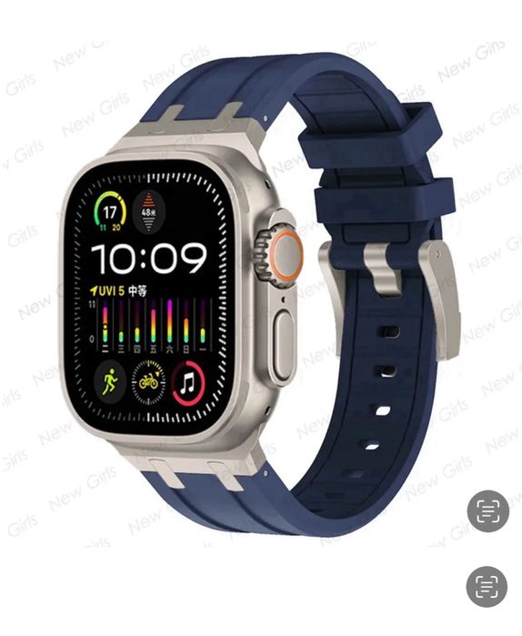 Curea Husa Incarcator Titanium Soft Iphone Apple Watch Ultra