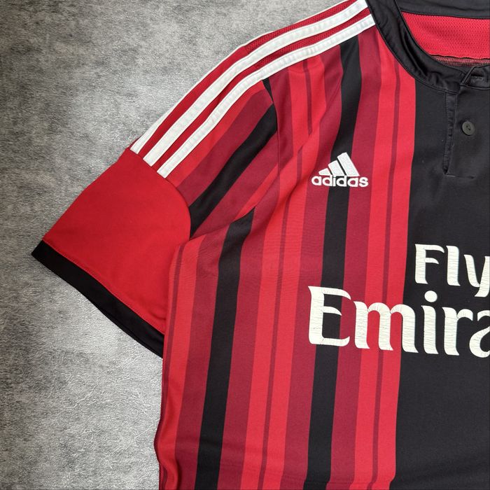 Tricou fotbal Vintage AC Milan 2014-15 Adidas ClimaCool Jersey Gennaro #85 Red Black marimea L