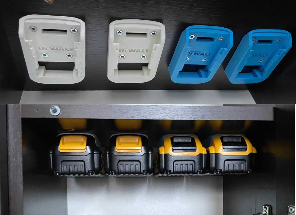 Стойки за Инструменти и Батерии DeWALT Parkside Makita Bosch Milwaukee