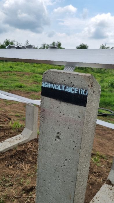 Sistem fixare panouri solare prefabricate  din beton 30 grade