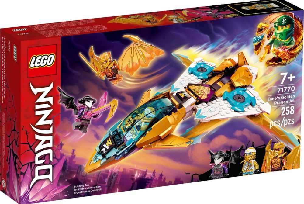 Lego Ninjago 71770 -  Zane's Golden Dragon Jet (2022)
