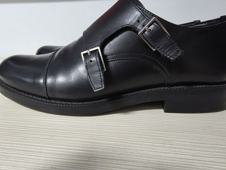 Pantofi piele barbati, monk, ZARA