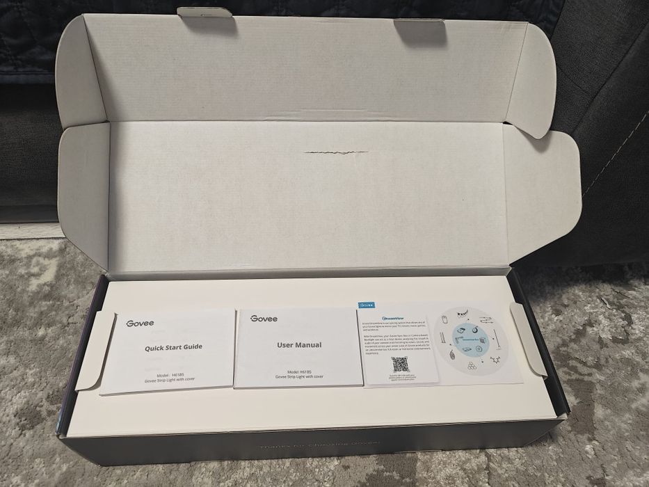 Govee led strip Light with cover