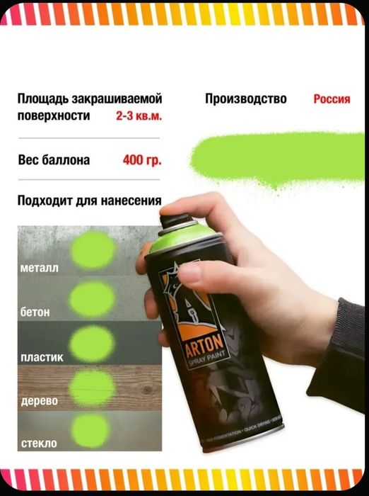 Продам  аэрозольную краску