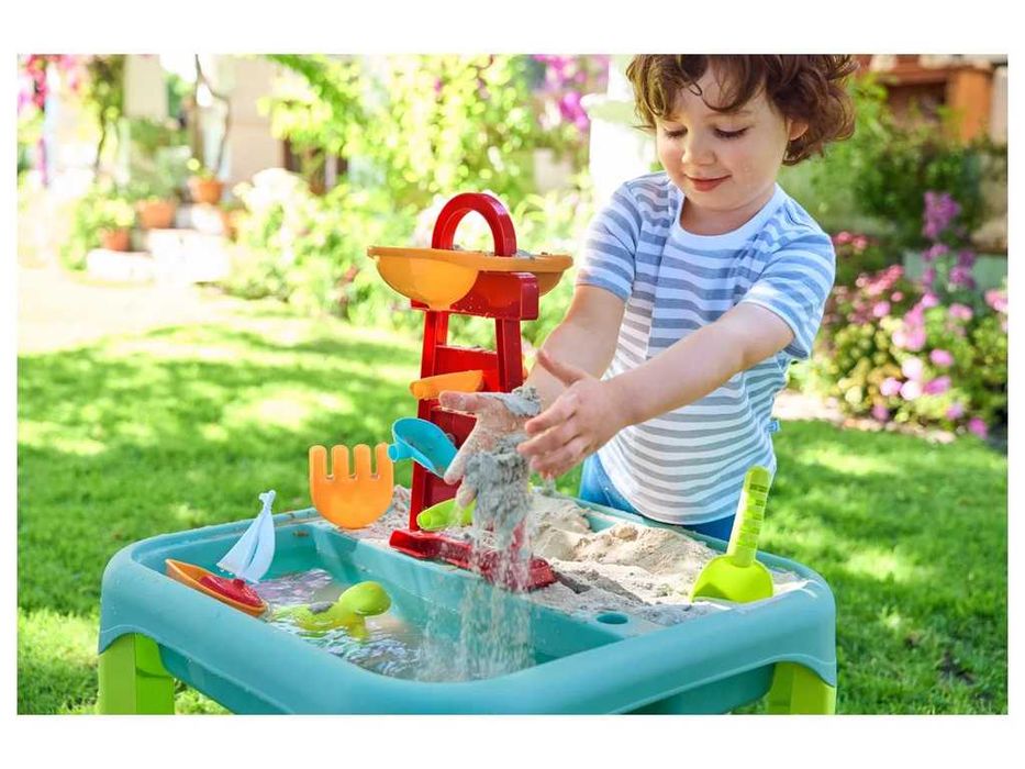 НОВИ!  Маса за игра с пясък и вода голяма с аксесоари Playtive