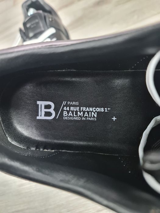 Sneakers-Balmain-Negru-Alb-43-Transport-Gratuit-Breloc-LV+Parfum-Cadou