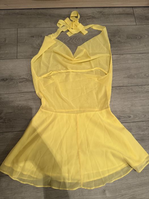 Жълта рокля, нова, размер М - 13 лв