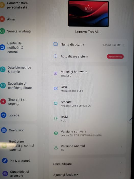 Lenovo tab m11 android 15 model 2025