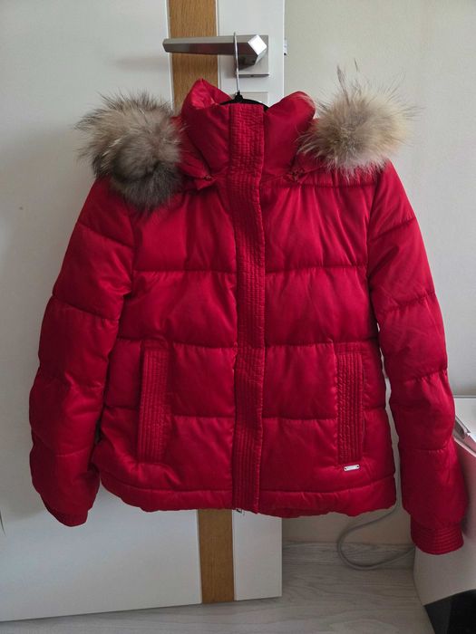 Дамско дебело зимно яке Guess червено