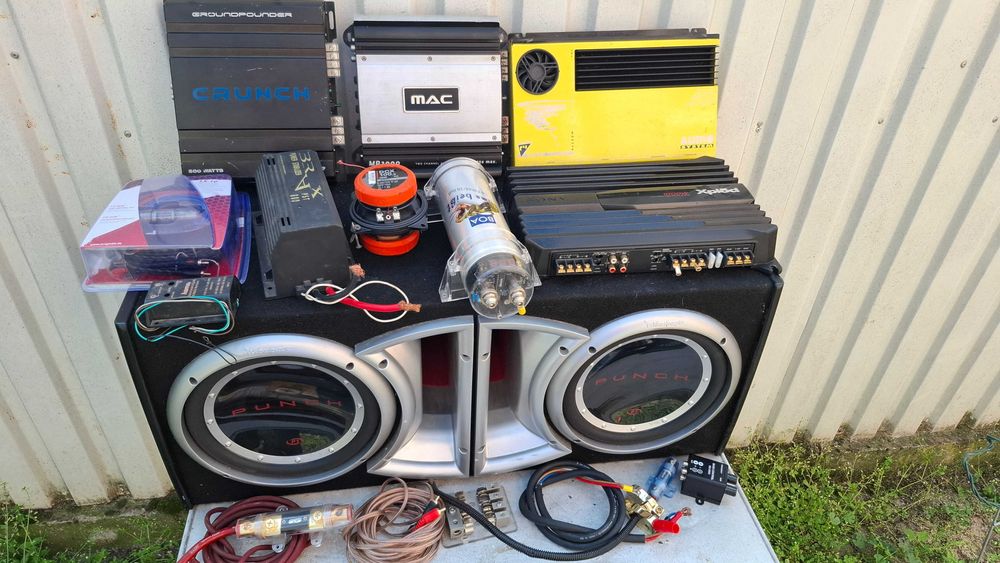 subwoofer auto activ amplificator statie 1000w focal jbl sony