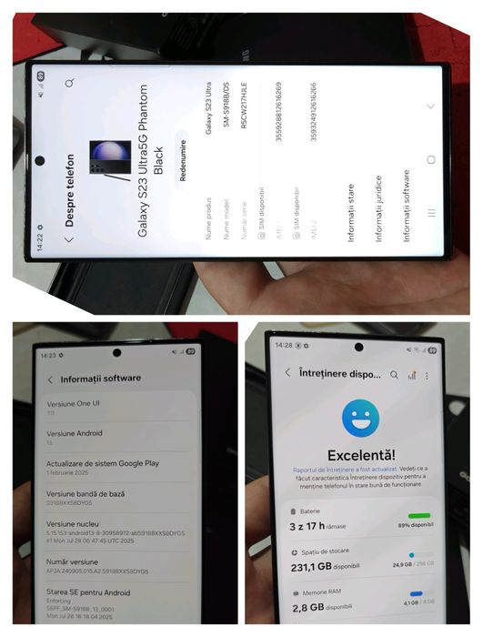 Samsung Galaxy S23 Ultra 5G (Phantom Black) 256GB Nou de la Garanție