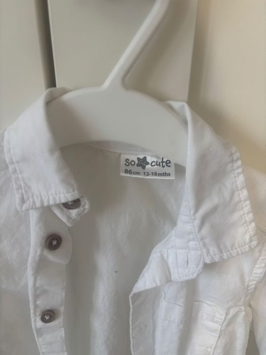 Vand camasuta alba cu nasturei marime 86