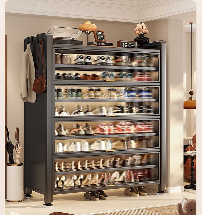 Oynali oyoqkiyim skafi| temirdan yasalgan prihoshka javoni| poyabzal