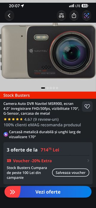 Vand camera auto Navitel MSR 900