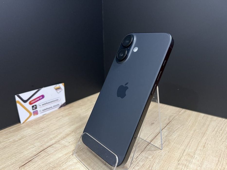 Iphone 16 128Gb Black Second-Hand 3 ani garanție, Telefoane Mures