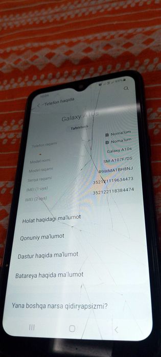 Samsung Galaxy A10s sotiladi