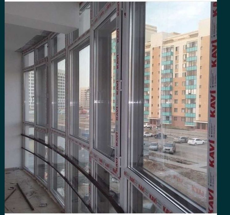 Окна двери перегородки балконы пласт,алюмин