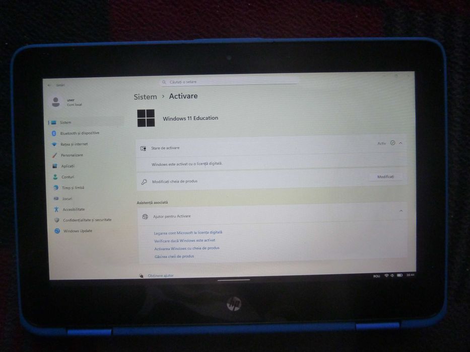 tableta si laptop hp probook x360,11,6inch,ssd128gb,windows11,ram 8 gb ddr4