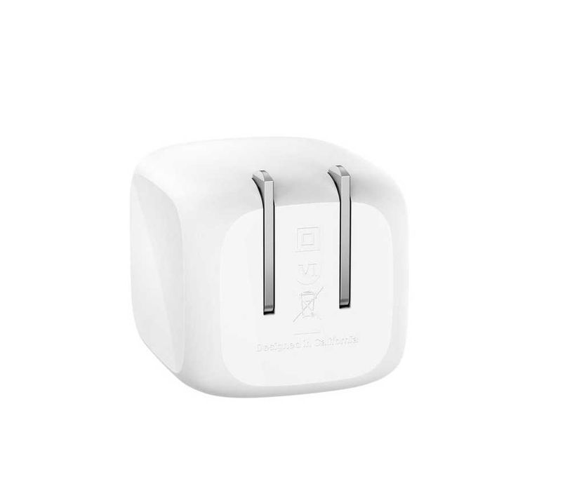 BELKIN 50w Dual USB-C PD wall Charger with PPS, White