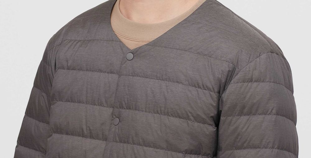 uniqlo куртка без воротника