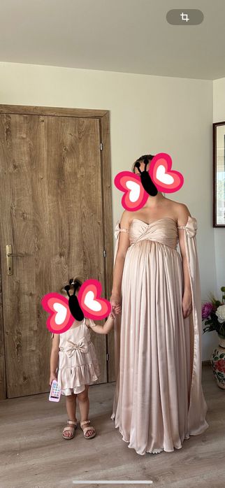 Rochie graviduță (S-M cu corset reglabil la spate) - fiică (92-98 cm)