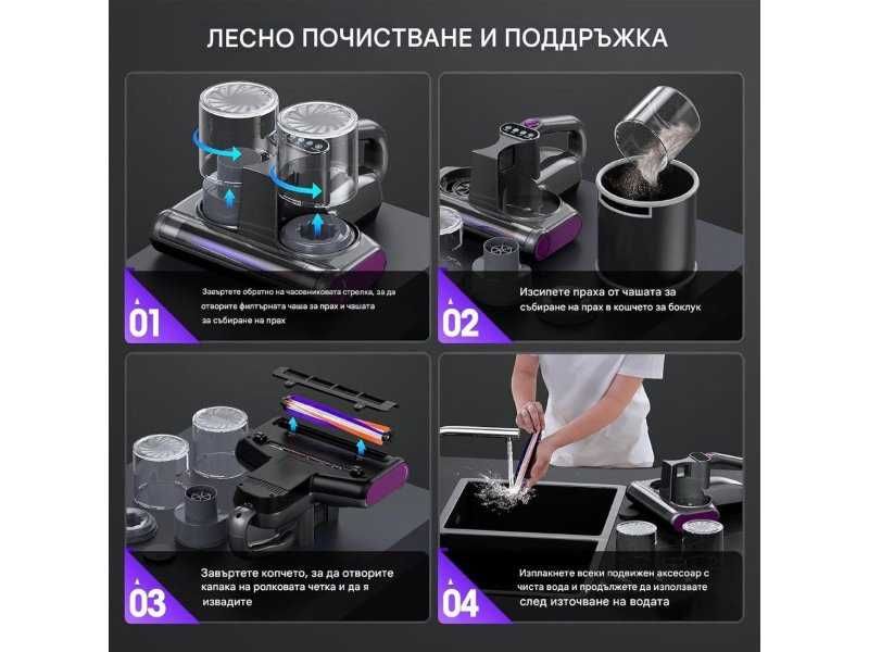 Прахосмукачка Против Акари JPHYLL UVC-S1600-Pro, 500W