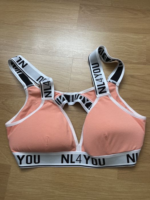 Бюстие с лого Nl for you цвят : прасковено