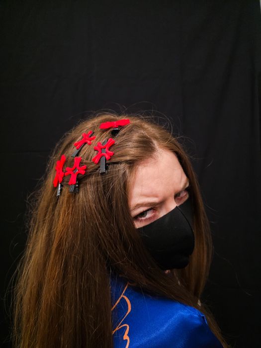 Set agrafe de păr cu emoții anime