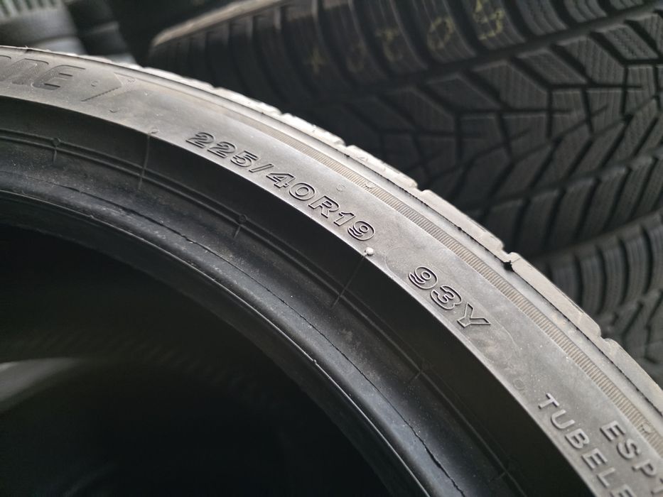 1бр Лятна гума 225 40 19 - Bridgestone- DOT 2023