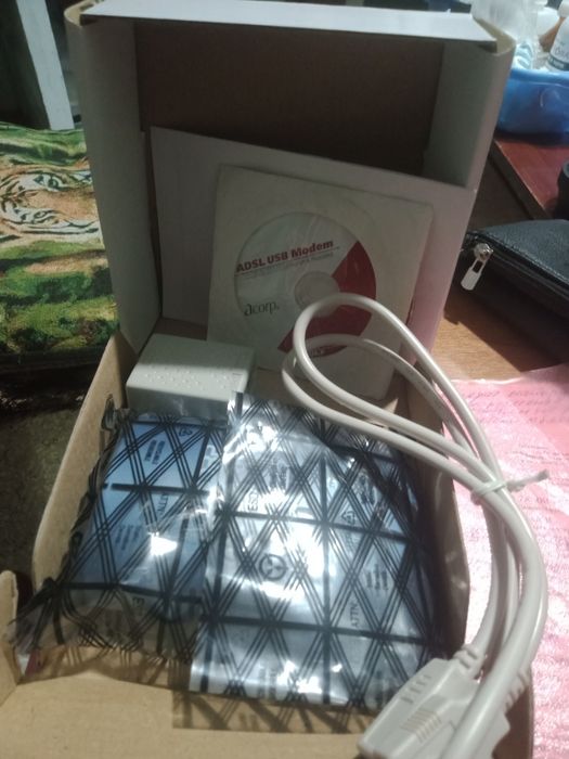 Модем к компьютеру для коллекции,микрофон, ДВДи