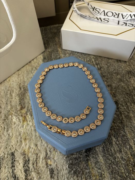 Colier Swarovski Angelic Tennis rose gold
