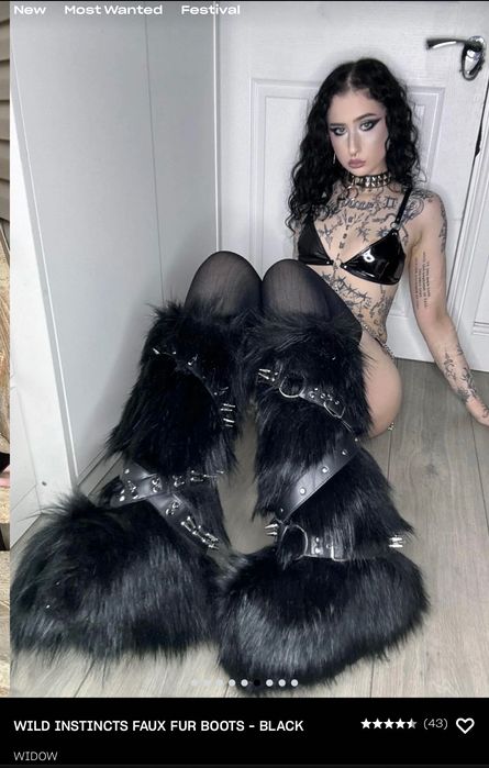 Wild Instincts Faux Fur Boots - Black
WIDOW