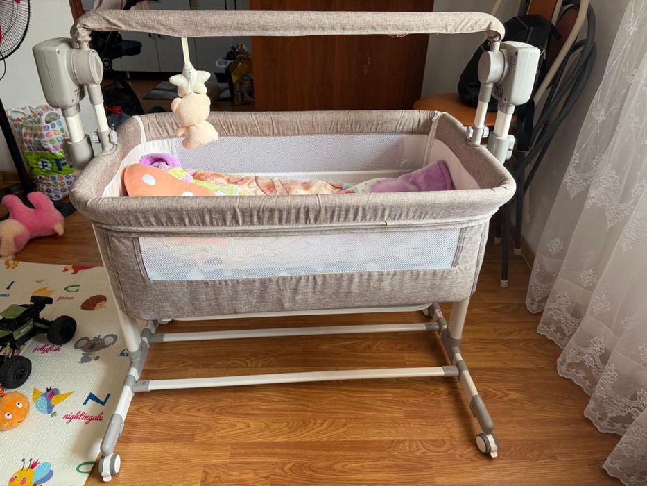 Манеж детская молочный